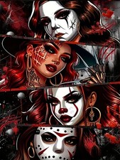 Halloween Diamond Art Kit for Adults DIY Wall Decor 14 x 14 Inch