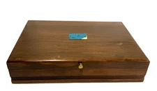 Reed & Barton Handcrafted Silverware Flatware Chest 12 Knife/9 Stack Slots 15"