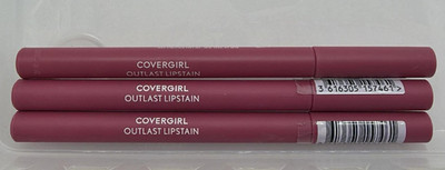3PK Covergirl Outlast Lip Stain ~ 40 Jazzberry ~ Sealed ~ FAST SHIP