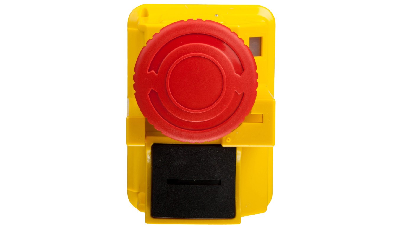 Security button for housing red via TeSys GV2K031