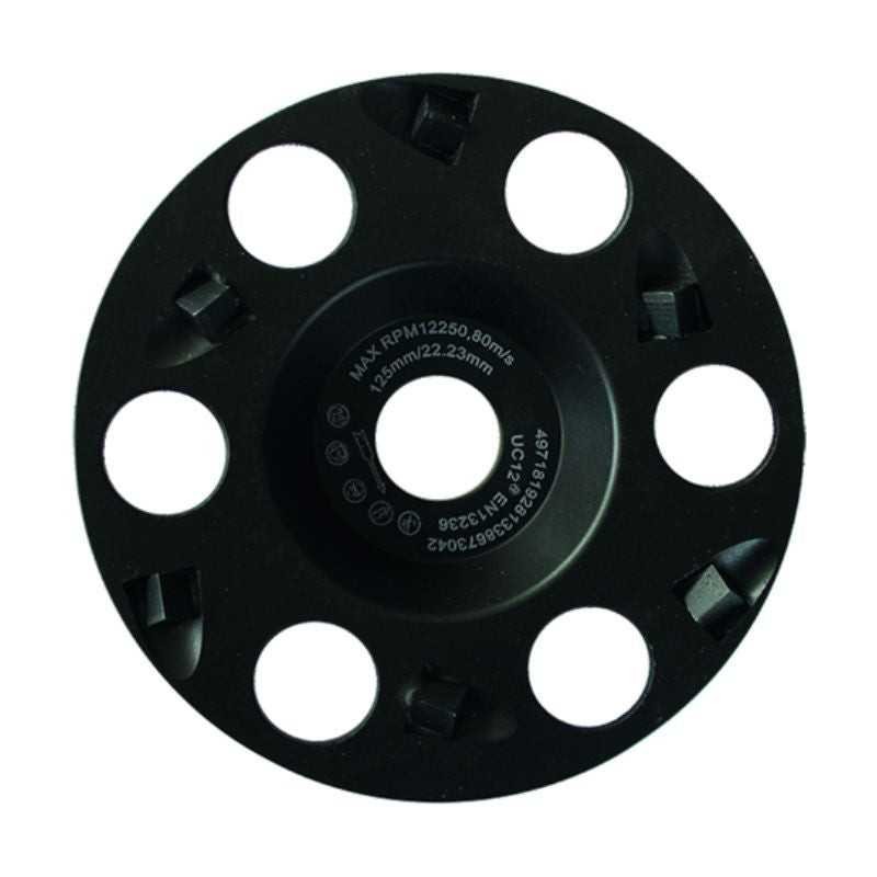 Plateau diamanté polycristallin LEMAN disque de meulage abrasif béton 125 mm