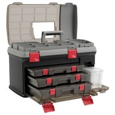5 Layers Fishing Tackle Box w/ Dividers  Top Storage 3 Removable Utility Boxes