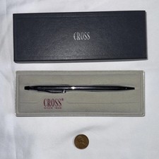 Cross Classic Century Ballpoint Pen Black Chrome w/ original Box
