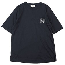 Excellent Condition HERMES Short Sleeve T Shirt 2023SS Lamb Leather Horse Motif