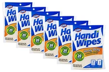HEAVY DUTY HANDY CLOTHS MULTIPURPOSE ABSORBENT BEIGE CLEANING TOWELS 6 PKS/18