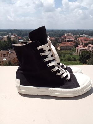 Rick Owens Drkshdw Ramones Black & Milk Size 44EU