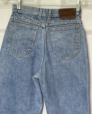 Vintage Lee Riders Jeans Women’s 9M High Waist Tapered Leg 100% Cotton USA Made