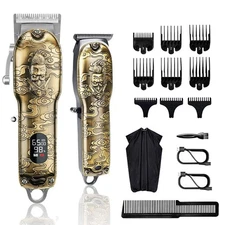 Hair Clippers and Trimmers Set, Barber Clippers Professional Set, Beard Trimm...