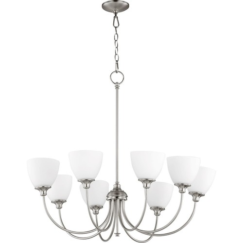 Quorum International 6109-8-65 Celeste Chandelier Satin Nickel