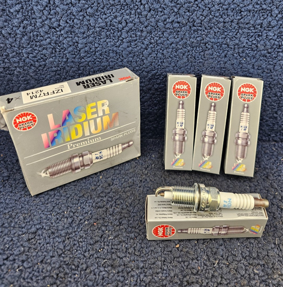 QTY 4 NGK 4214 IZFR7M Laser Iridium Spark Plug Fits Mercury 200XS SST Outboard