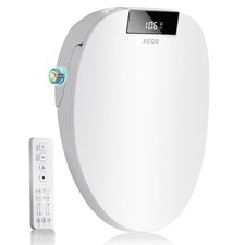 XCQQ Electric Bidet Toilet Seat with Remote, Heated Seat, White