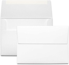 White A9 Self Seal Envelopes - 50 Envelopes - Thick A9 Size 5.75 X 8.75 Inch w