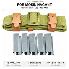 Mosin Nagant Sling For 1891/30 91/30 M38 M39 M44 10 PCS Stripper Clips