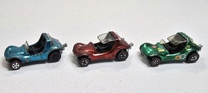 Hotwheels Redline Sand Crab Red Green Blue Lot Of 3 Vintage 