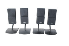 Lot of 04 Bose Double Cube Acoustimass Speakers w/ stands - Free Shipping.