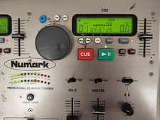NUMARK CD MIX-1 Professional Dual CD Mixing Console Used tested no power adapter