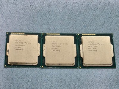 Intel CPU lot i3, i5, q6600 all from working machines