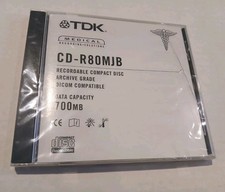 TDK Medical Recording Solutions CD-R80MJB Recordable Compact Disc 700MB