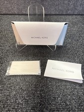 NeW Michael Kors White Eyeglasses/Sunglasses Case with Cloth