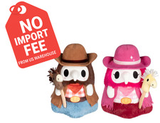 Mini Squishable Cowboy Plague Doctor Nurse Set Plush Toy Collectible