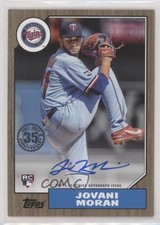 2022 Update 1987 Topps Baseball Gold 36/50 Jovani Moran #87BA-JMO Auto 0i1b