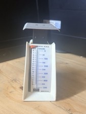 Vintage Dietetic Kitchen Scale Grams Ounces Made in USA Retro Mid Century White