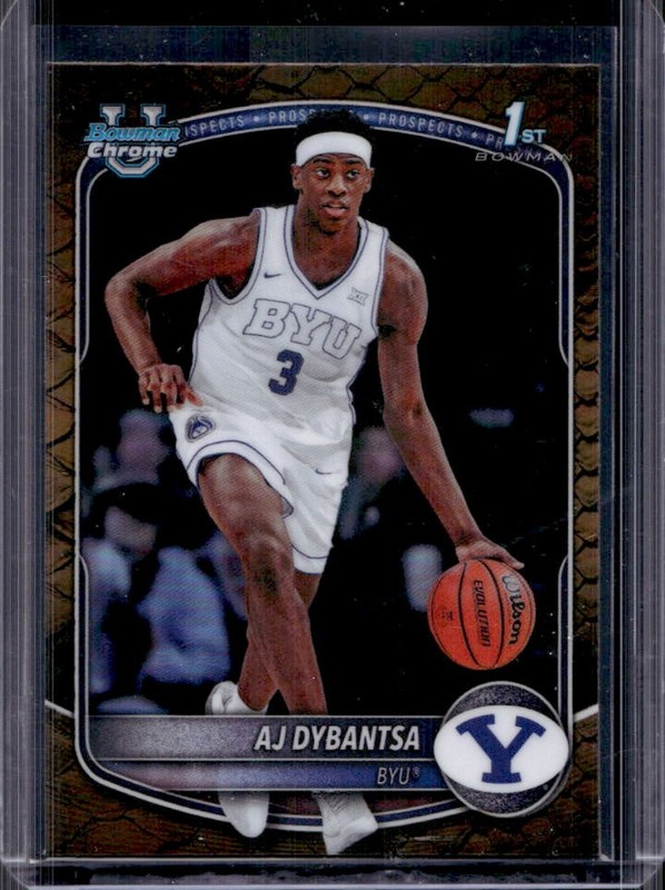 2025-26 Bowman AJ Dybantsa Chrome Reptilian Refractor 1st #BCP-1 Cougars