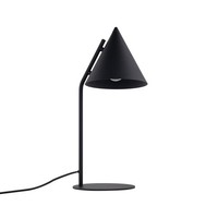 Schreibtischlampe Tischleuchte Schwarz 49 Cm Hoch Metall Kabelschalter E27 Retro