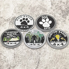 2pcs Round Alloy Car Emblem Badge 4x4 Off-road Rated Stickers 2pcs Round Alloy Car Emblem Badge 4x4 Off-road Rated Stickers