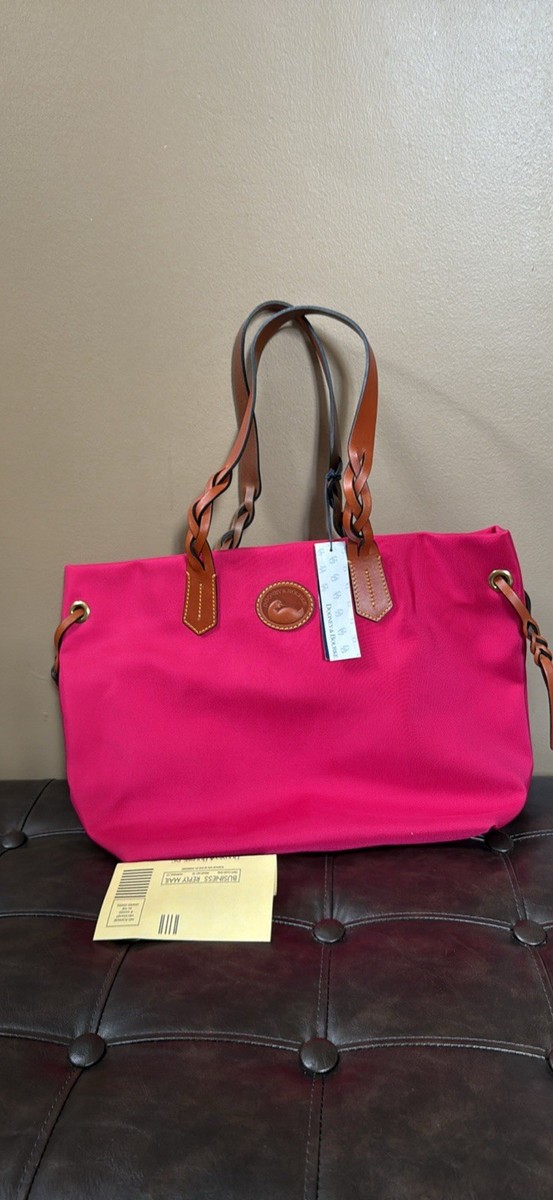 Dooney & Burk Pink Nylon Tote Dooney & Bourke Large Nylon Tote Bag - QVC.com main image 3