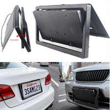 Car Frontrear Plate Frame Holder Flippable With Wireless Remote Us Standard