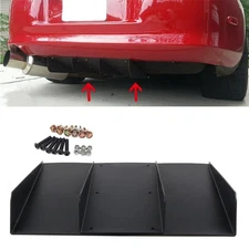 Rear Diffuser 4 Shark Fins Bumper Lip Splitter Lower Spoiler For Subaru WRX S