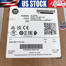 Allen-Bradley 25B-B011N104 PowerFlex 525 AC Drive 3HP New Sealed US Free Tax