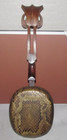 Sanxian Chinese Three String Lute Shamisen, Sanshin Snakeskin Hand Carved Bat — photo 7