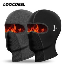LOOGDEEL Cycling Balaclava Cold Resistant Scarf Bike Hat Men Windproof Warm Face