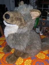 Folkmanis Coyote Dog Wolf Large Full Body Plush Hand Puppet 16" Tall Realistic