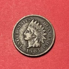 (1) Beautiful Toned Antique 1905-P Indian Head Cent/Penny CHOICE VF-VERY FINE
