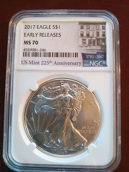 American Eagle MS 70 Graded 2017 Silver Bullion Coins for sale | eBay