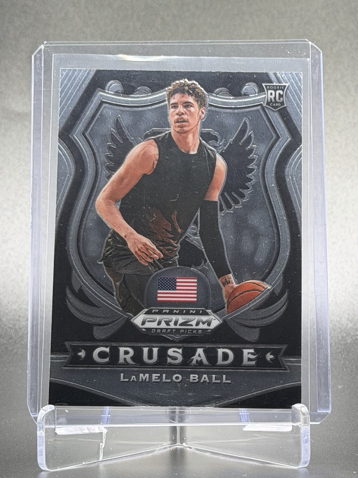 LaMelo Ball 2020 Panini Prizm Draft Picks RC Crusade #83 Hornets