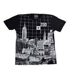 VTG Zoo York Unbreakable NYC Skyline Graphic Tee Black L Urban Streetwear Xmas