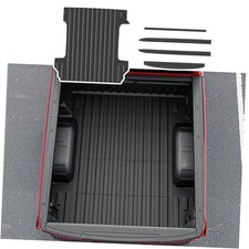 5.8FT Bed Mat Compatible with 2019-2025 Chevy Truck Bed Mat Truck Bed Rail Cap