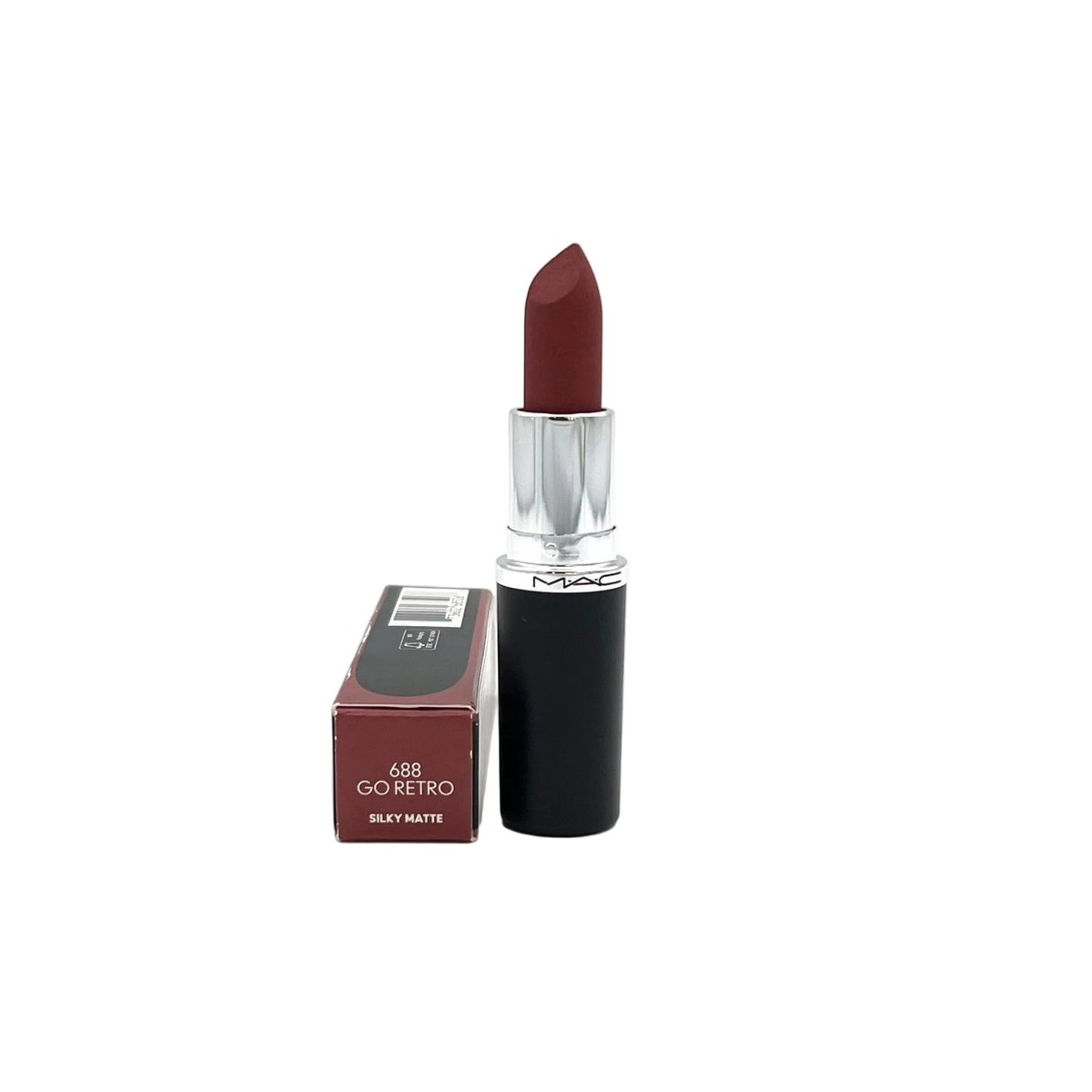 MAC~MACXIMAL SILKY MATTE LIPSTICK~688 GO RETRO~PEACHY PINK BROWN