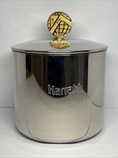 Vintage Vegas Harrah's Hotel Casino Ice Bucket-solid Steel-heavy-man cave-READ!!