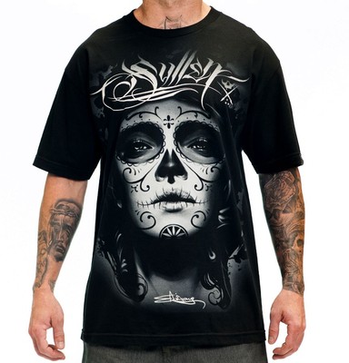 AUTHENTIC SULLEN CLOTHING MY LOVE GIRL INK TATTOO PUNK GOTH BLACK T SHIRT S-5XL
