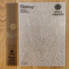 Anna Griffin Cricut Cuttlebug NORDIC TREES 5" x 7" Embossing Folder Border