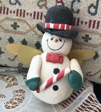 MIDWEST - EDDIE WALKER ORNAMENT -   CANVAS SNOWMAN /STAR