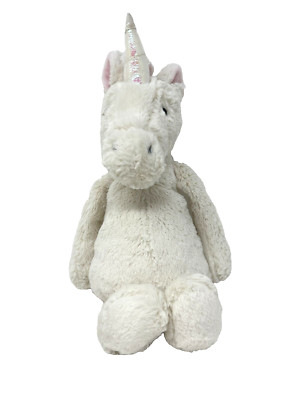 Jellycat London Bashful Unicorn Stuffed Animal Toy Plush Pink White