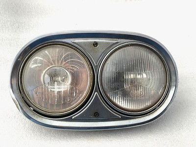 NSU Prinz TT TTS Scheinwerfer Träger Platte Halter Chrom Ringe Blende (NN888)