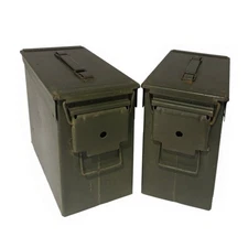 Tall 50 Cal Ammo Can Grade 1 US Military Surplus - 2 Pack