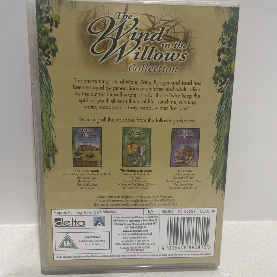 The Wind In The Willows Collection [DVD] 3 Disc Box Set Reg All Fast Post - Image 4 of 4